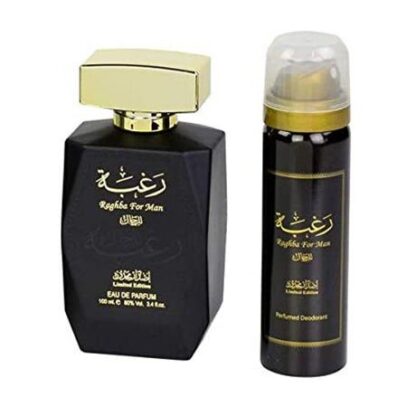 拉塔法香水，男士新拉格巴烏木香水100ml +除臭劑：圖片 2