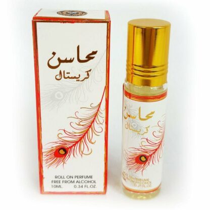 عطر محاسن كريستال عود 10 مل للنساء ، رول زيت