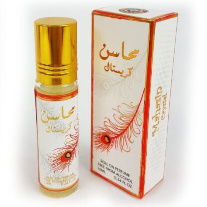 ⁦عطر محاسن كريستال عود 10 مل للنساء ، رول زيت⁩ - الصورة ⁦2⁩