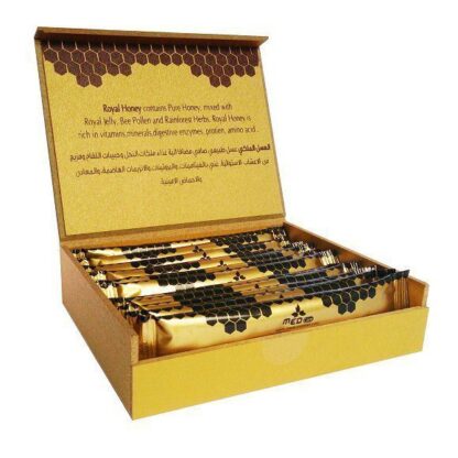 Med Care madu diraja emas 20g X 12 uncang, kotak kayu - Image 2