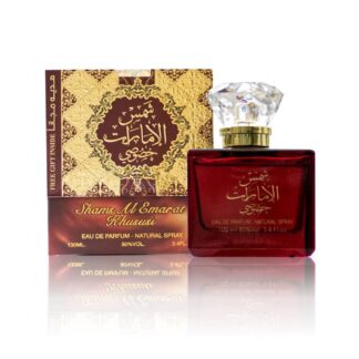 عطر شمس الامارات خصوصي عود 100 مل للنساء والرجال من ارض الزعفران للعطور