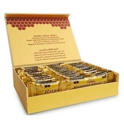 Med Care golden royal honey VIP 10g X 24 sachets, wooden box - Image 2